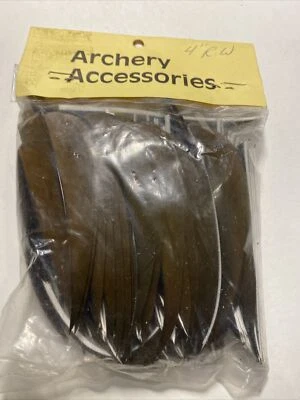 NOS Red Brown Feathers For Archery 4” RW, 6 Dozen ++ - Image 1 of 2