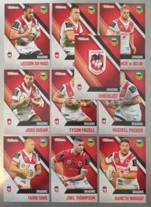 NRL 2017 Traders St George Illawarra Dragons Team Set (10 Cards) - Picture 1 of 4