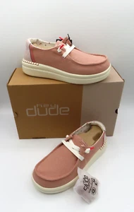 Hey Dude Wendy Rise Chambray Rose US Women's 6 - EU 37 - Picture 1 of 5