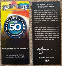 2 Flyers - The Moody Blues - 50th Anniversary Tour - Las Vegas - Wynn - 2018
