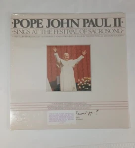 Pope John Paul II Sings At The Festival Of Sacrosong LP Record 1979 NEW SEALED - Picture 1 of 9