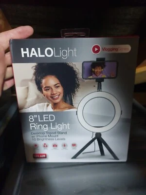 Light 8"LED RING LIGHT VLOGGING SERIES ONAIR. BRAND NEW BOXED Selfie - Image 1 of 4