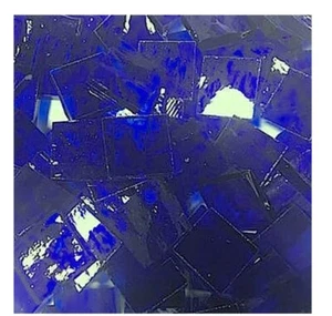 1/2" Royal Blue Mosaic Stained Glass Tiles - Picture 1 of 1