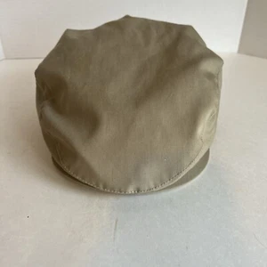 Cappello da uomo vintage foderato Newsboy kaki berretto orecchio collo patta snap Bill golf cabbie - Foto 1 di 6