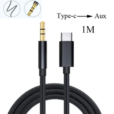 Type C USB C to 3.5mm Jack Cable Car Stereo Audio Aux Adapter Headset Cord US⇓ - Image 1 of 4