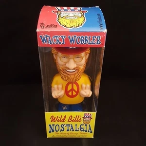 FUNKO WILD BILLS NOSTALGIA WILD BILL HIPPIE WACKY WOBBLER BOBBLE HEAD DENTED BOX - Picture 1 of 7