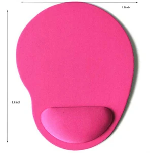 PC Mousepad Ergonomic Comfortable Mat With Wrist Rest Support Non Slip Pink - Picture 1 of 7