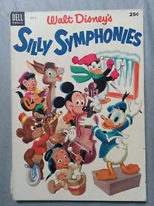 Walt Disney's Dell Giants SILLY SYMPHONIES #3 Feb 1954 Golden Age - Picture 1 of 3