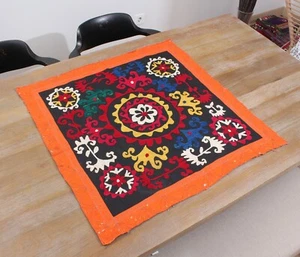 Uzbek Embroidery Wall Hanging 32.28" x 32.28" VINTAGE FAST Shipment 14536 - Picture 1 of 10