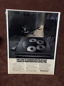 1990 "Uninterrupted Playing Time" Technics Stereo CD Player Print Ad - Picture 1 of 1