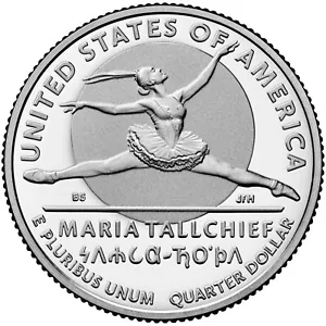2023 S Proof Maria Tallchief American Women Quarter DCAM 25C - Foto 1 di 2