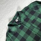Betty Boop Shirt Womans XL Green Plaid Long Sleeve Button Down Graphic Flannel Only $18.90 on eBay