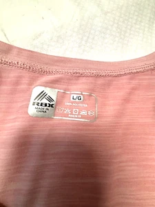 RBX Top Womens X-Dri Activewear Light Pink Polyester Detailed Stitching - Picture 1 of 7
