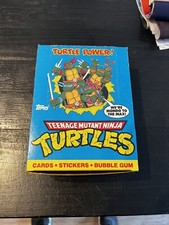 RARE 1989 Teenage Mutant Ninja Turtles Cards Series 1 Topps New Box Turtle Power