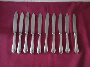 10 Tafelmesser aus versilbertem Metall Ercuis Modell Citeaux - Bild 1 von 7