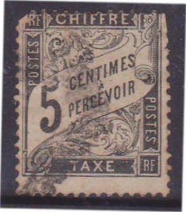 (K130-140) 1882 France 5c black P/D (DJ) - Picture 1 of 1