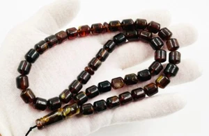 Tasbih Ámbar Genuino ÁMBAR NATURAL Misbah Kehribar Tesbih Tasbeeh Prensado - Imagen 1 de 8