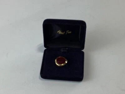 Mens The Competition Gold with Red Stone Tie Tack NEW - Image 1 of 2