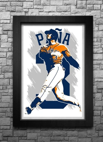 JEREMY PENA art print/poster HOUSTON ASTROS FREE S&H! JERSEY Cover