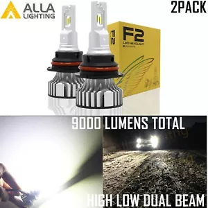 Alla Lighting LED 9007 Headlight High Low Conversion Kits Headlamp Bulbs White - Picture 1 of 10