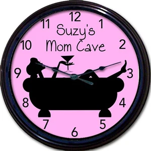 Mamá Reloj Cueva Personalizado Cosmo Martini Día de la Madre Regalo Nuevo 10" Reloj de Pared - Imagen 1 de 1