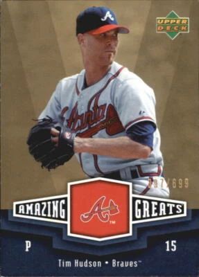 2006 Upper Deck Amazing Greats Gold #TH Tim Hudson /699 - NM-MT - Image 1 of 2