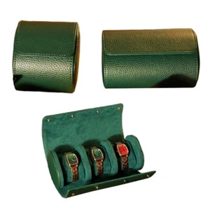 Watch Travel Cases Watch Box for Men 1/2/3 Slot Watch Roll Travel Case Organizer - Picture 1 of 11