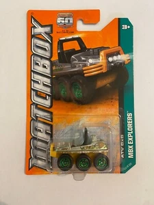 2012 MATCHBOX MBX EXPLORERS ATV 6X6 - YELLOW W/GREEN RIMS - 116 OF 120 - Picture 1 of 3