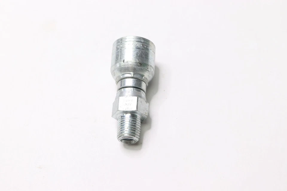 Eaton Male Straight Thread O-Ring Hose Carbon Steel 9/16" MPT 04Z-P06-BG - Image 1 of 1