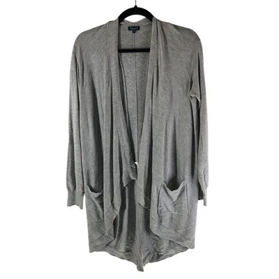 Splendid Womens Cardigan Sweater Open Front Oversized Lightweight Gray S - Image 1 of 4