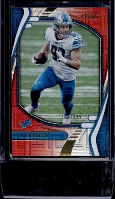 2021 Absolute T.J. Hockenson Red Squares #106/499 Lions - Image 1 of 2