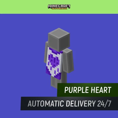 Minecraft Purple Heart Cape DLC | Xbox One, Series X|S, PC | Envío inmediato ⚡