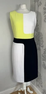 Joseph Ribkoff Geometric Colour block Shift Dress Size Uk 12 - Picture 1 of 8