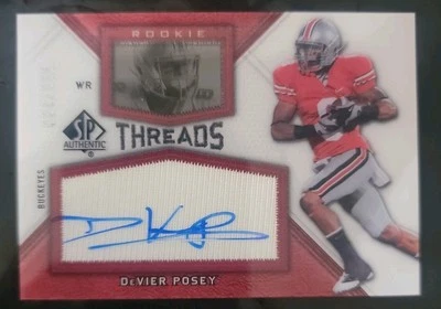 2012 SP Authentic DeVier Posey Rookie Threads Autographs Numbered to 335  RT-DP - Image 1 of 2