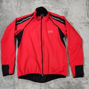 Gore Bike Wear Windstopper Soft Shell Jacket Mens Large Reflective Cycling - Picture 1 of 14