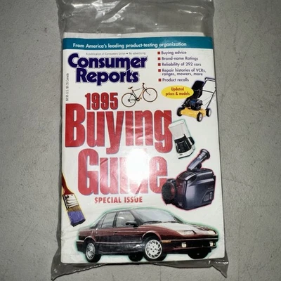 CONSUMER REPORTS 1995 Buying Guide & How To clean Practically Anything SEALED - Image 1 of 2