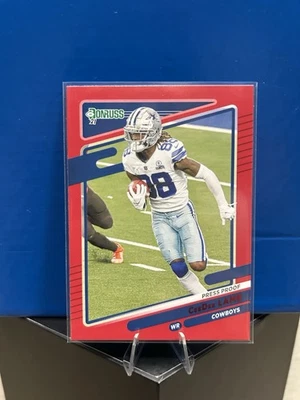 2021 Panini Donruss - CeeDee Lamb #190 Press Proof Red - Image 1 of 2