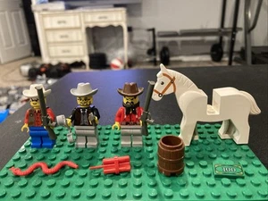LEGO Western Custom Sheriff Deputy Horse Minifigure 6712 6765 6762 6769 Lot 6 - Picture 1 of 6