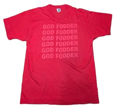 CAMISETA DE CONCIERTO ROJA NED'S ATOMIC DUSTBIN God Fodder de colección (década de 1990) original | xl Foto 1 de 4