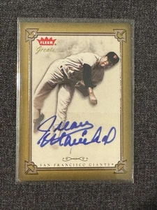 2004 Fleer Greats of the Game GOTG CARD #GBA-JM JUAN MARICHAL AUTO GIANTS - Bild 1 von 2