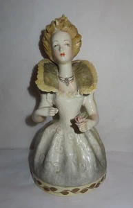 Vintage Cordey Porzellan Edwardian Queen Lady Büste Skulptur Figur ~ signiert - Bild 1 von 8