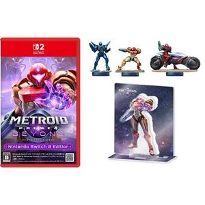 Metroid Prime 4 Beyond Switch 2 Edition + Amiibo Set di 3 con supporto acrilico Samus - Foto 1 di 9