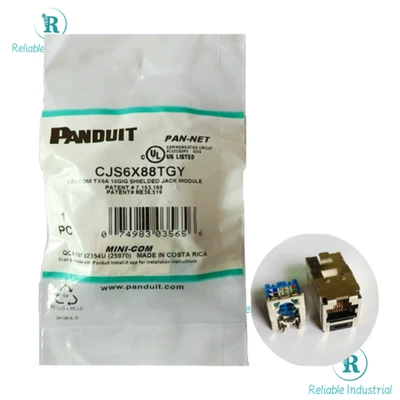 50PCS BOX NEW CJS6X88TGY MINI-COM TX6A 10GIG SHIELDED JACK MODULE FAST DELIVERY - Image 1 of 3