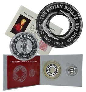 AUSTRALIA 1989 The Holey dollar & The dump 1 dollar+ 25 cents plata 1+ 1/4 oz. - Imagen 1 de 6