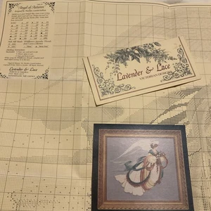 Lavender and Lace Angel of Autumn Victorian Designs Cross Stitch Chart - Picture 1 of 1