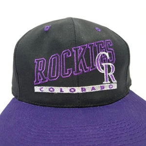 Colorado Rockies Hat Cap MLB Baseball Signatures Denver CR Snapback Vtg 90s - Picture 1 of 8