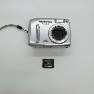 Olympus FE-100 4.0MP Compact Digital Camera With 16MB XD Card Tested Working Y2K - Picture 1 of 8