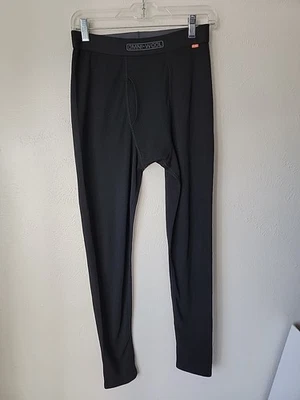 Leggings Omni Lana Capa Base Para Hombre Pequeños Negros Foto 1 de 4