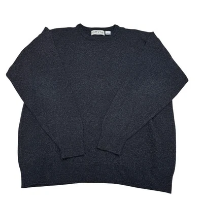 Suéter Orvis Para Hombre 100% Lana de Cordero LS Cuello Redondo en Gris Hecho en Escocia Talla XL Foto 1 de 4