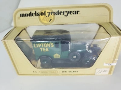 Matchbox Models of Yesteryear Y5-4A 1927 Talbot Van Lipton's Tea Vintage 1978 UK - Image 1 of 4
